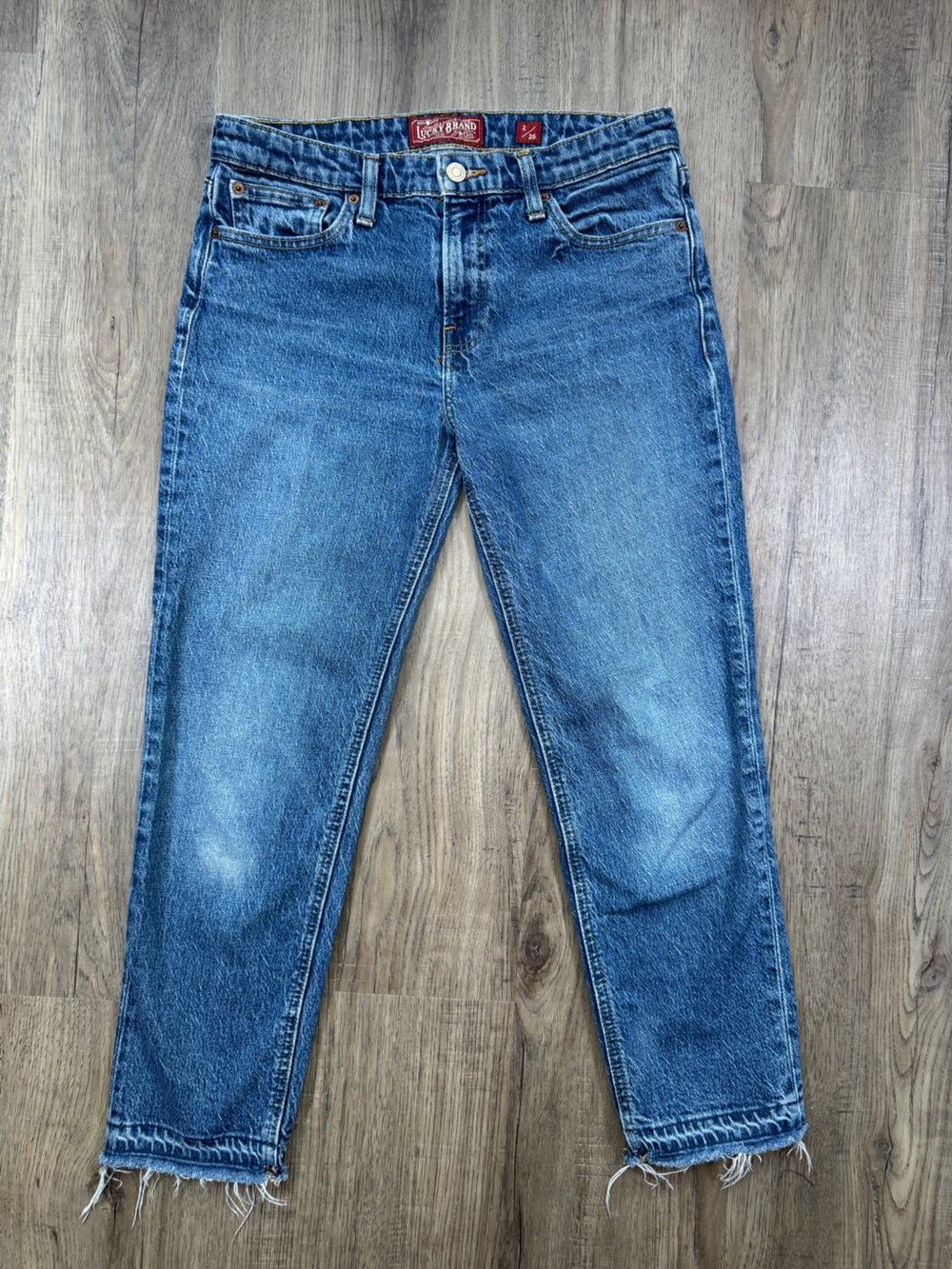Lucky Brand Sienna Slim Boyfriend Jeans, Medium Wash, Size 2/26
